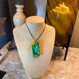 NWT handmade one of a kind domino necklace